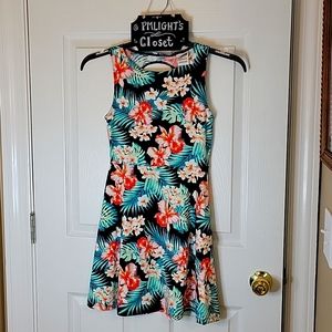 PINK Victoria's Secret XS Mini Dress New Tropical Sleeveless Green Orange